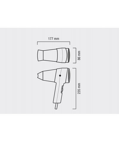 Фен  Valera Hospitality Action  Plus 1600 (542.06 Push black), изображение 2