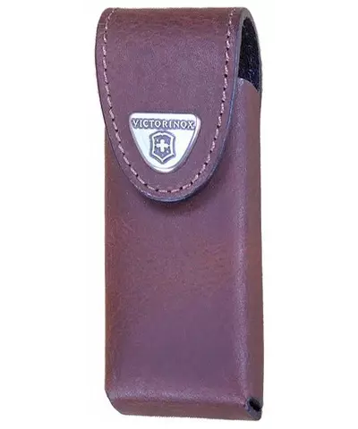 Чехол на ремень VICTORINOX 4.0822.L для мультитулов SwissTool Spirit, кожаный, коричневый, изображение 6