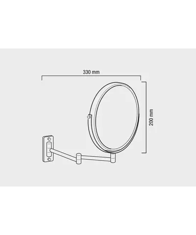 Зеркало настенное Valera Hospitality Optima Classic (207.01A), изображение 3