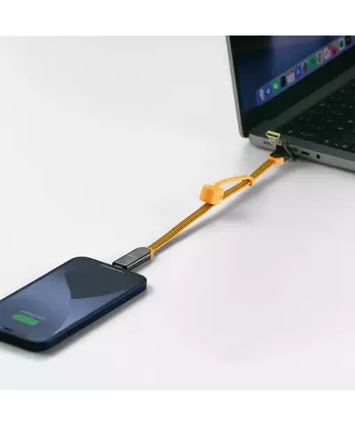 Зарядный кабель 6-в-1 Rolling Square inCharge XL - 30 cm, up to 100W, Summit Yellow, изображение 6