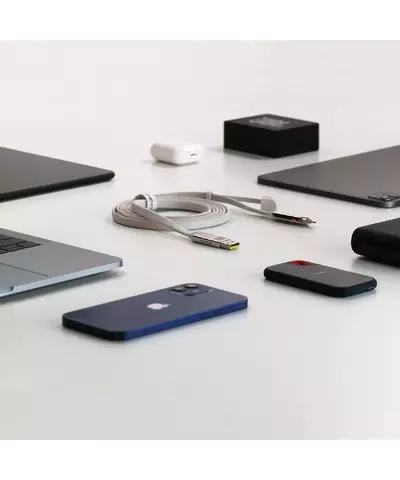 Зарядный кабель 6-в-1 Rolling Square inCharge XL - 2 m, up to 100W, Glacier White, изображение 5