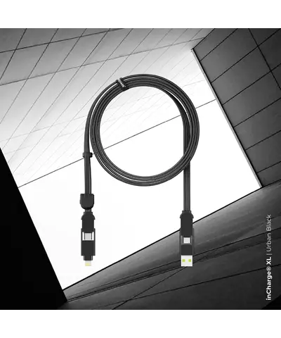 Зарядный кабель 6-в-1 Rolling Square inCharge XL - 2 m, up to 100W, Urban Black, изображение 2