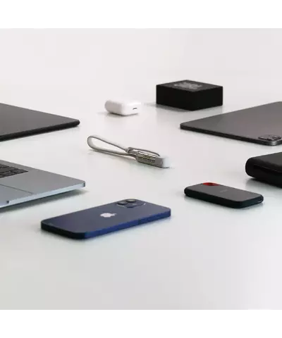 Зарядный кабель 6-в-1 Rolling Square inCharge XL - 30 cm, up to 100W, Glacier White, изображение 5