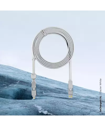 Зарядный кабель 6-в-1 Rolling Square inCharge XL - 3 m, up to 100W, Glacier White, изображение 4