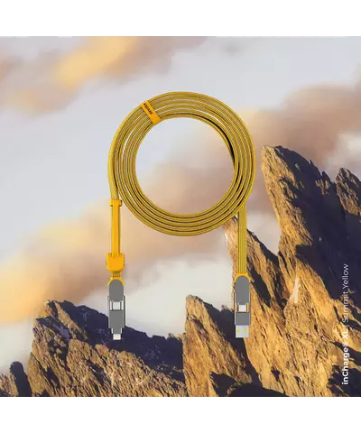 Зарядный кабель 6-в-1 Rolling Square inCharge XL - 3 m, up to 100W, Summit Yellow, изображение 4
