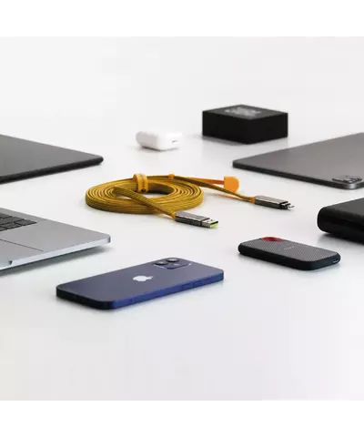 Зарядный кабель 6-в-1 Rolling Square inCharge XL - 3 m, up to 100W, Summit Yellow, изображение 6