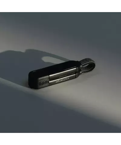 Зарядный кабель-брелок 6-в-1 Rolling Square inCharge X - 14.5 cm, up to 100W, Lava Black, изображение 7