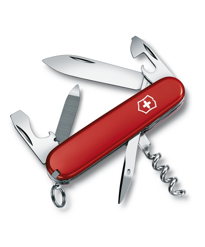 Нож перочинный VICTORINOX Sportsman, 84 мм, 13 функций, красный