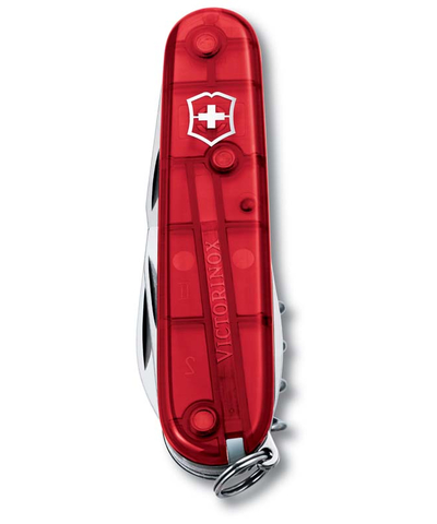 Нож перочинный VICTORINOX Spartan, 91 мм, 12 функций, полупрозрачный красный, изображение 2
