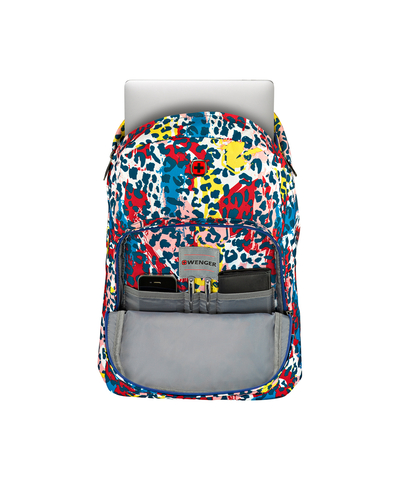 Рюкзак WENGER Crango 16'', цветной с леопардовым принтом, полиэстер 600D, 33x22x46 см, 27 л, изображение 4