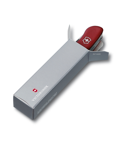 Нож перочинный VICTORINOX Hunter, 111 мм, 12 функций, с фиксатором лезвия, красный, изображение 2