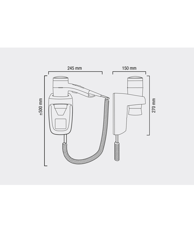 Фен настенный Valera Hospitality Premium Protect 1200 (533.03/044.04), изображение 5