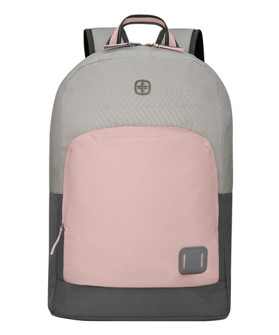 Рюкзак WENGER NEXT Crango 16", серый/розовый, переработанный ПЭТ/Полиэстер