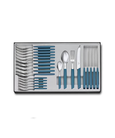 Набор из 24 столовых принадлежностей VICTORINOX Swiss Modern: 6 столовых ножей, 6 вилок, 12 ложек си