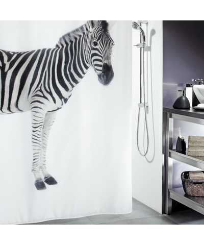 Штора Spirella для ванной Zebra белый