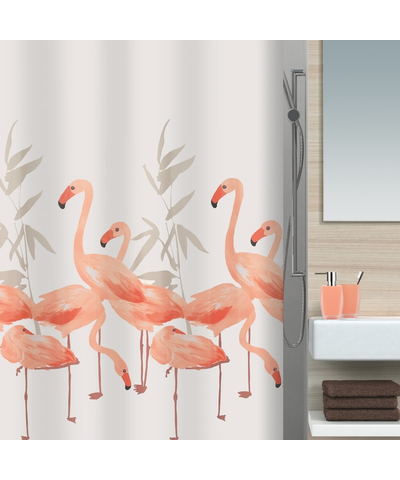 Штора Spirella для ванной Flamingo розовый