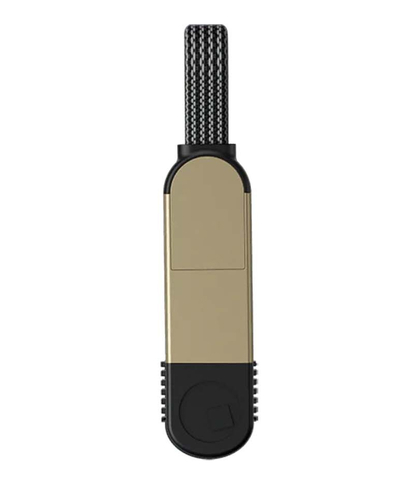 Зарядный кабель-брелок 6-в-1 Rolling Square inCharge X - 14.5 cm, up to 100W, Marble Beige