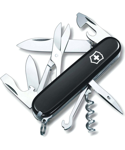 Нож пер. VICTORINOX Climber 1.3703.3, 91 мм, 14 функций, чёрный