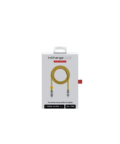 Зарядный кабель 6-в-1 Rolling Square inCharge XL - 3 m, up to 100W, Summit Yellow, изображение 11