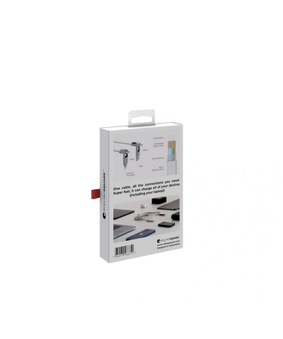 Зарядный кабель 6-в-1 Rolling Square inCharge XL - 2 m, up to 100W, Glacier White, изображение 9