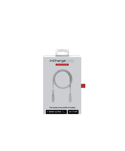 Зарядный кабель 6-в-1 Rolling Square inCharge XL - 2 m, up to 100W, Glacier White, изображение 11