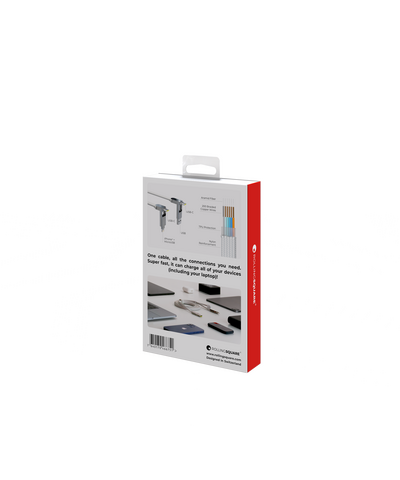 Зарядный кабель 6-в-1 Rolling Square inCharge XL - 2 m, up to 100W, Glacier White, изображение 10