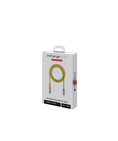 Зарядный кабель 6-в-1 Rolling Square inCharge XL - 3 m, up to 100W, Summit Yellow, изображение 12