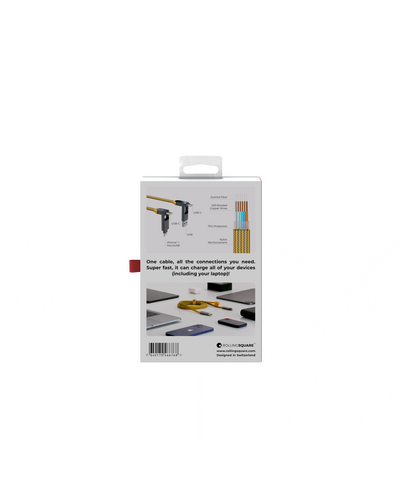 Зарядный кабель 6-в-1 Rolling Square inCharge XL - 3 m, up to 100W, Summit Yellow, изображение 13