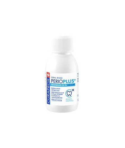 Жидкость - ополаскиватель CURAPROX Perio Plus Regenerate CHX 0,09% и гиалуроновая кислота (100 мл)