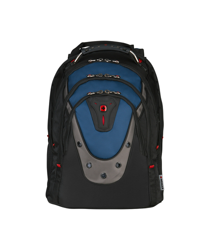 Рюкзак WENGER Ibex 17", черный/синий, полиэстер/ПВХ, 37 x 26 x 47 см, 23 л
