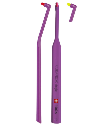 Монопучковая щетка CURAPROX single & sulcular, 6мм, фиолетовая