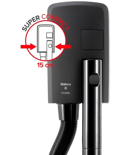 Фен настенный Valera Hospitality Hotello BLDC 1500 (832.11/T Matt-Black)