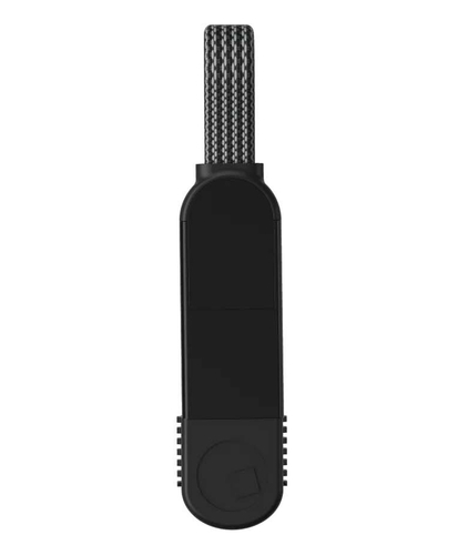Зарядный кабель-брелок 6-в-1 Rolling Square inCharge X - 14.5 cm, up to 100W, Lava Black