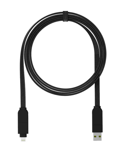 Зарядный кабель 6-в-1 Rolling Square inCharge X Max - 1.5 m, up to 100W, Lava Black