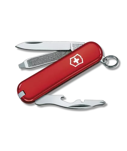 Нож-брелок VICTORINOX Rally, 58 мм, 9 функций, красный (0.6163)