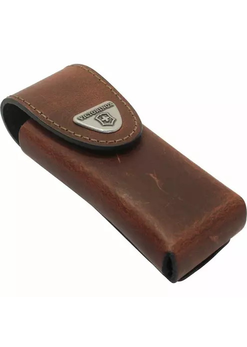 Чехол на ремень VICTORINOX 4.0822.L для мультитулов SwissTool Spirit, кожаный, коричневый, изображение 4