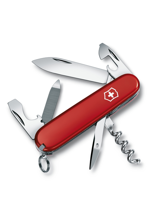 Нож перочинный VICTORINOX Sportsman, 84 мм, 13 функций, красный