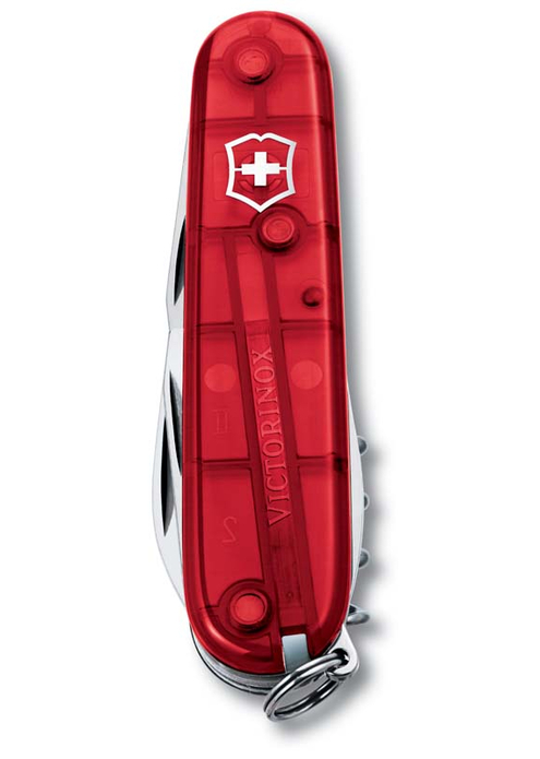Нож перочинный VICTORINOX Spartan, 91 мм, 12 функций, полупрозрачный красный, изображение 2