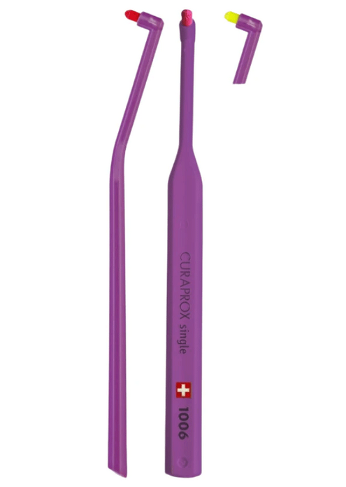Монопучковая щетка CURAPROX single & sulcular, 6мм, фиолетовая
