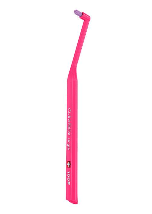 Монопучковая  щетка CURAPROX single & sulcular 1009, 9мм, розовая