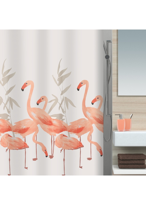 Штора Spirella для ванной Flamingo розовый