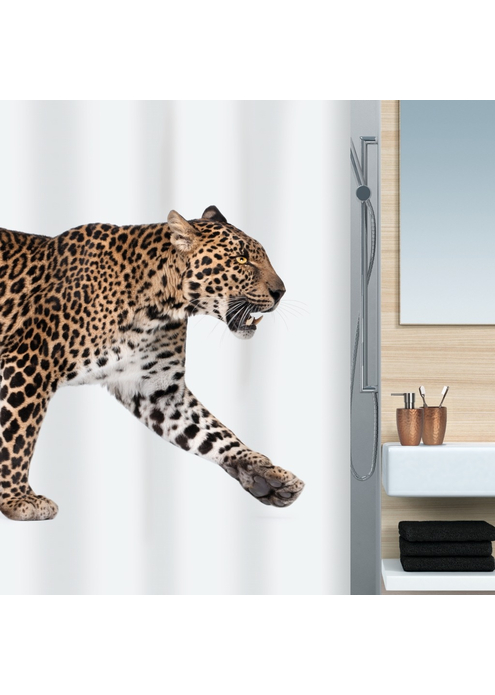 Штора Spirella для ванной Leopard коричневый