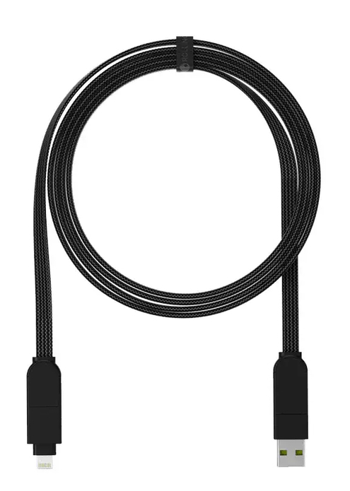 Зарядный кабель 6-в-1 Rolling Square inCharge X Max - 1.5 m, up to 100W, Lava Black