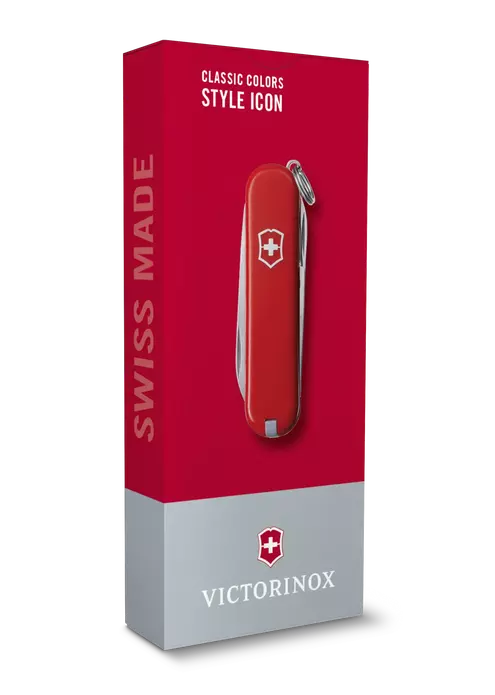 Нож-брелок VICTORINOX Classic SD Colors "Style Icon", 58 мм, 7 функций, красный  (0.6223.G), изображение 5