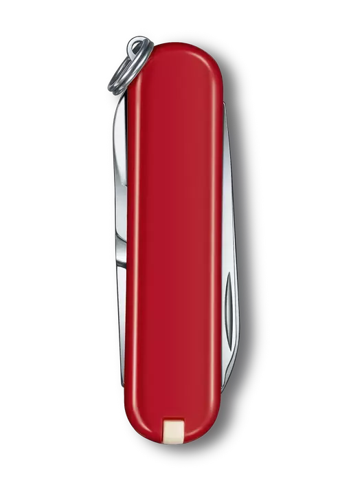 Нож-брелок VICTORINOX Classic SD Colors "Style Icon", 58 мм, 7 функций, красный  (0.6223.G), изображение 2