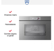 Паровой шкаф V-Zug CombiSteamer V6000 45 платиновое стекло/AutoDoor, изображение 2