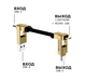 Зарядный кабель-брелок 6-в-1 Rolling Square inCharge 6 - 14 cm, Saturn Gold, изображение 5